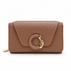 Elegant Taupe Mini Wallet Clutch
