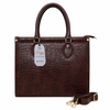 Midnight Croc Executive Tote