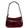 Ruby Luxe Croc Shoulder Bag